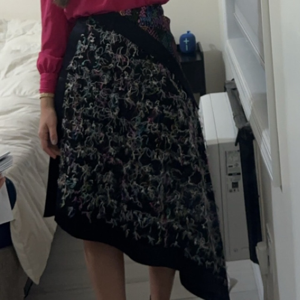 Asymmetrical dressy vintage skirt